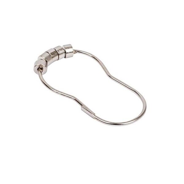 Utopia Alley Utopia Alley HK2BN Roller Shower Hook; Brushed Nickel HK2BN - main